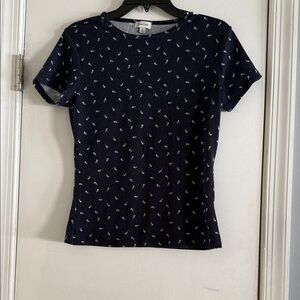Kids Navy Blue Floral Tee